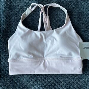 Lululemon Energy Longline Bra in Pale Pink